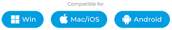 Kompatibilis Windows, Mac, iOS és Android rendszerrel